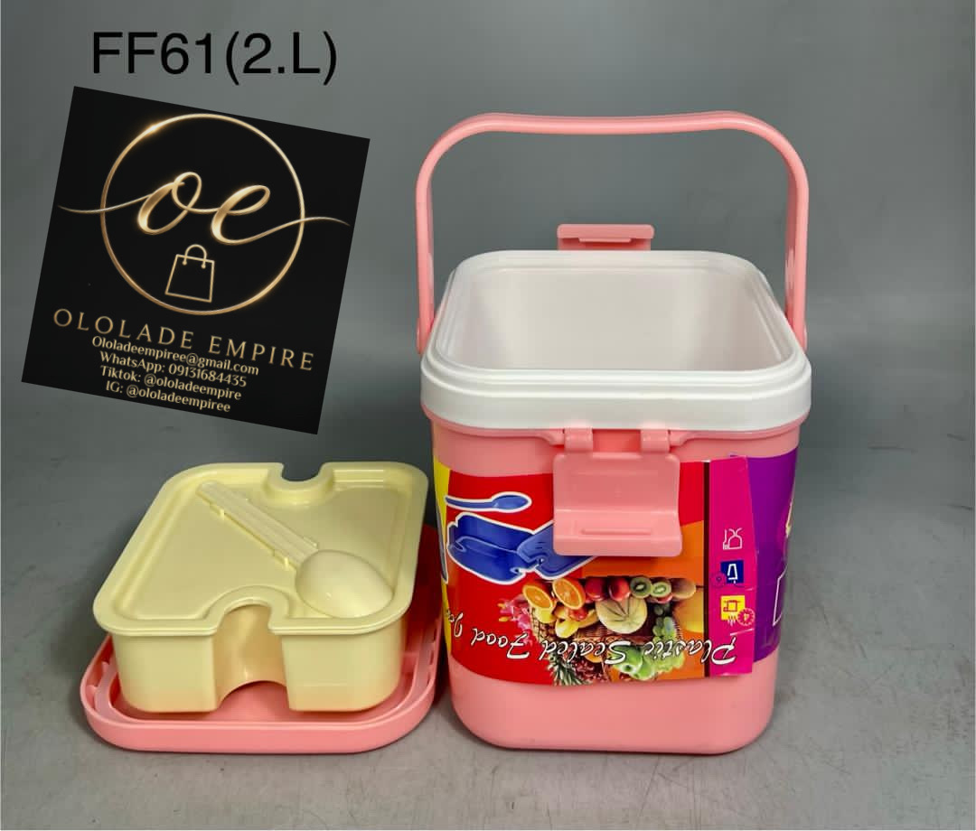 portable plastic food flask