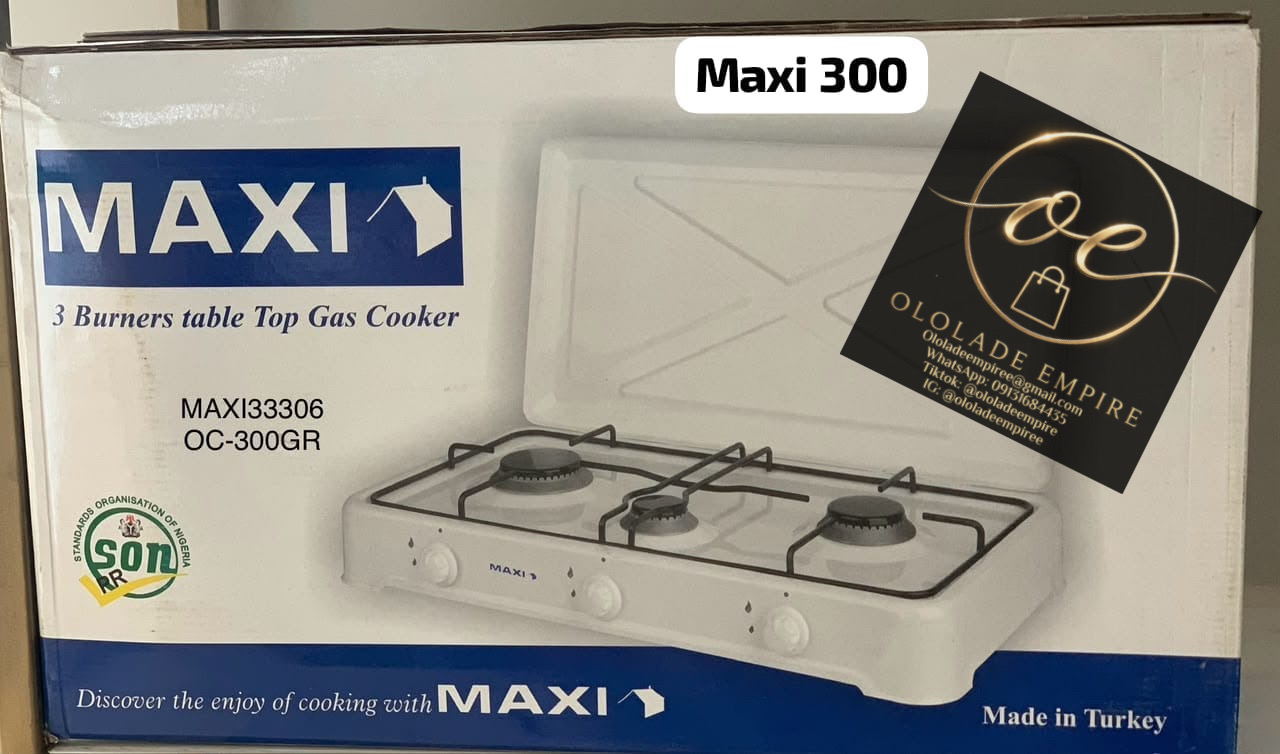 Maxi 3-Burner Table Top Gas Cooker