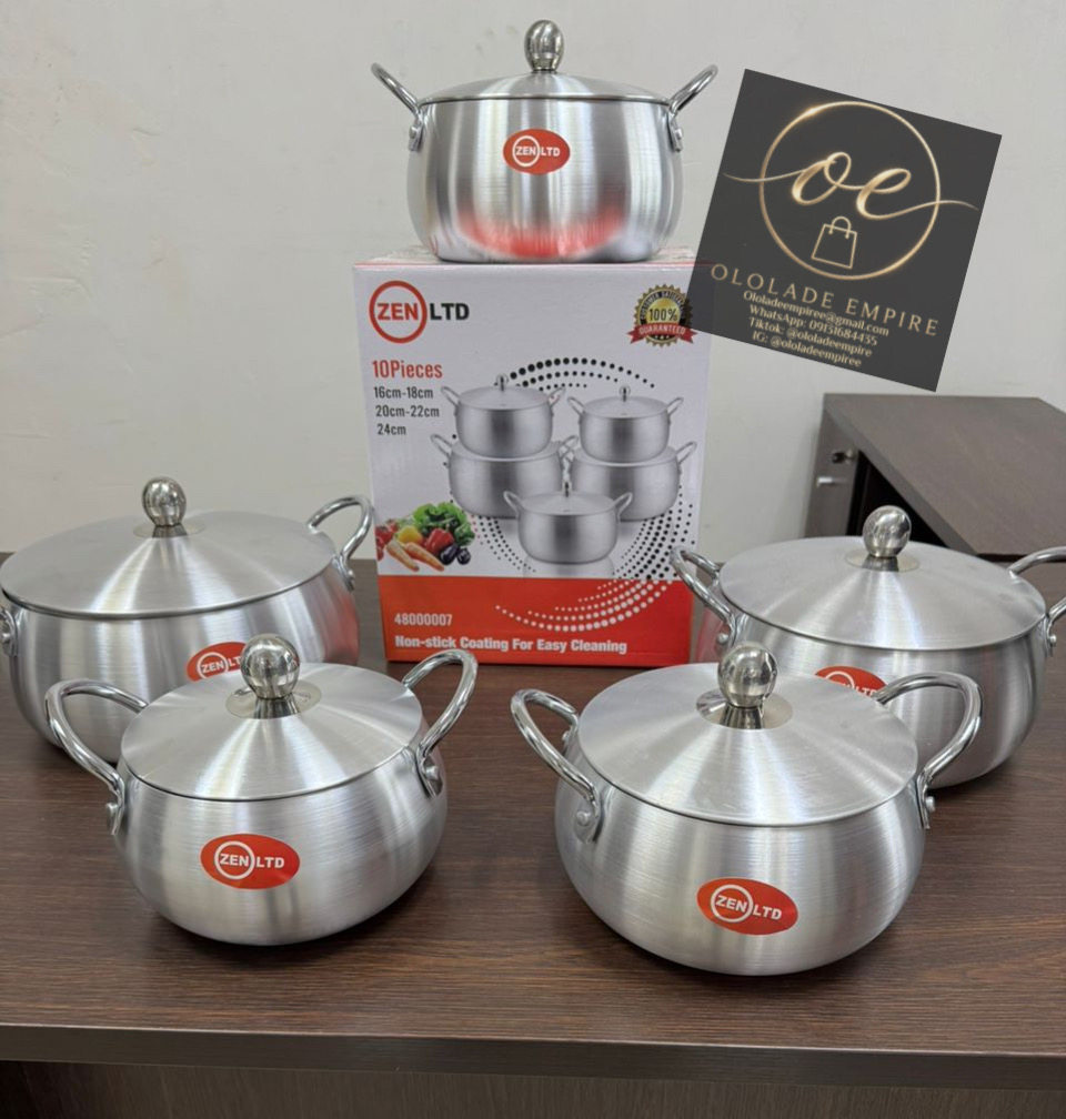 3-Piece Stainless Steel Pot Set